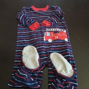 Carter's Fleece Firetruck Footed Pajama